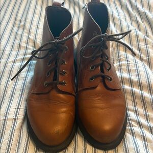 Dr. Martens Brown Emmeline Leather Ankle Boots